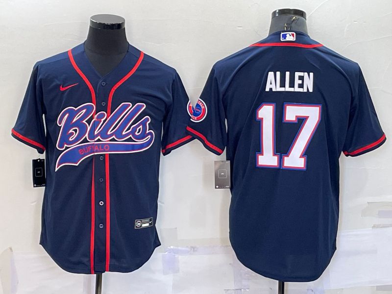 Men Buffalo Bills #17 Allen Blue 2022 Nike Co branded NFL Jersey1->buffalo bills->NFL Jersey